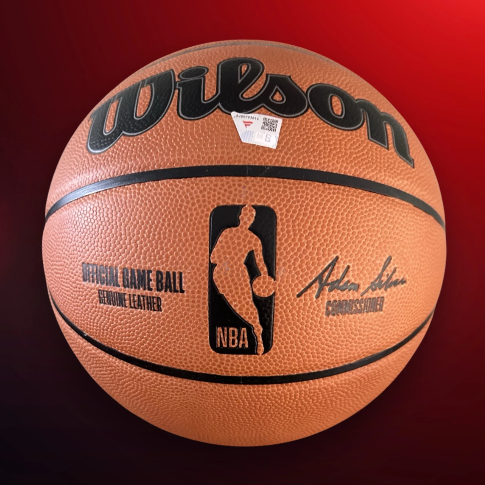 Larry Bird signed Official Game basketball, product photograph 4